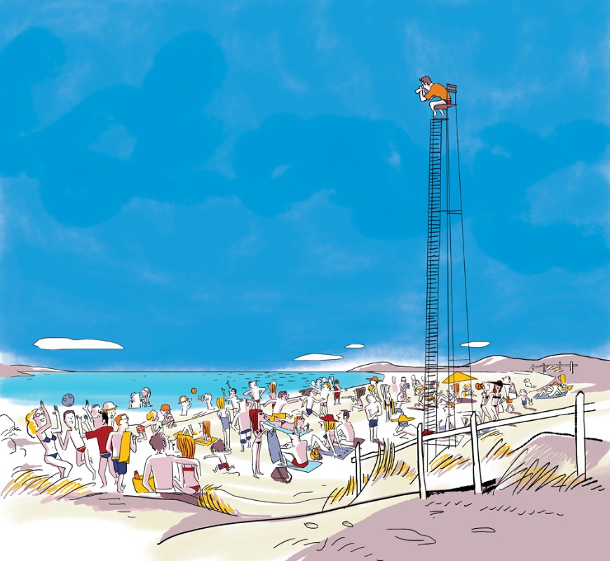 illustration regis faller plage.jpg - Rgis FALLER | Virginie